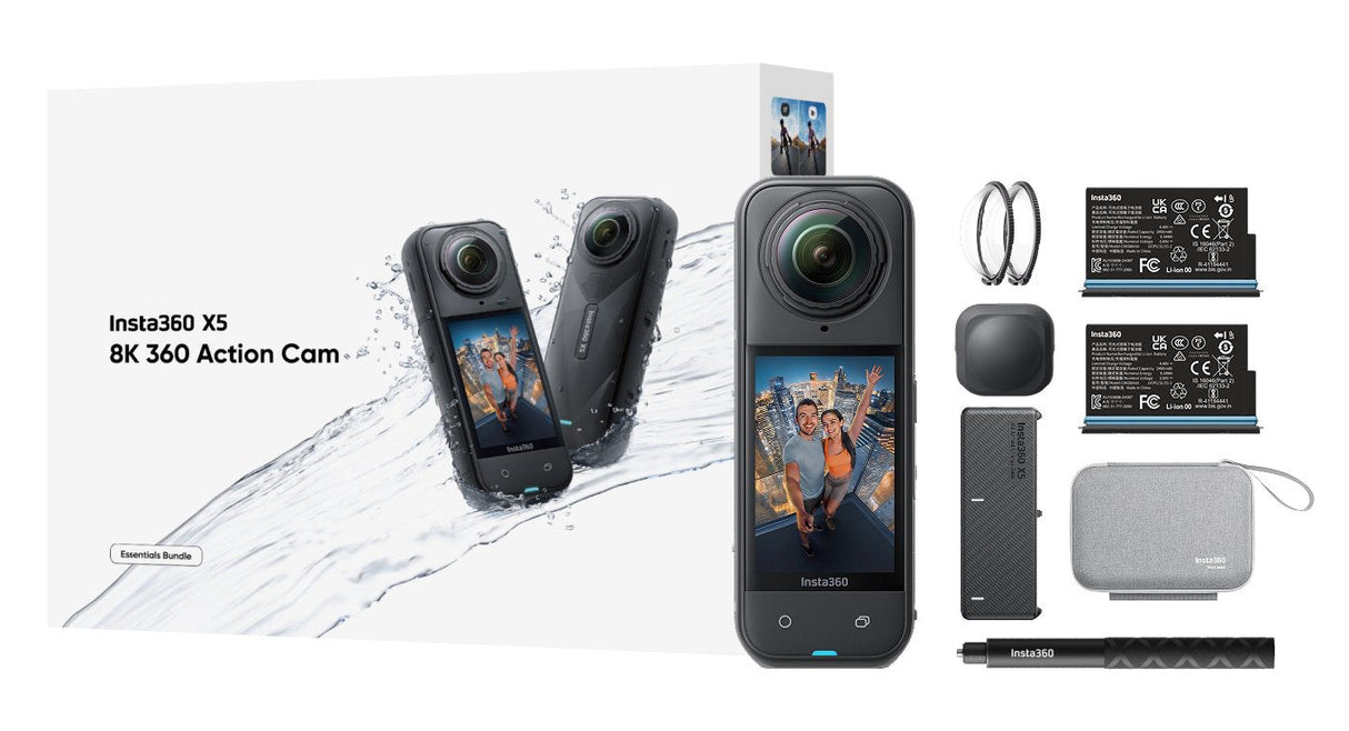 EAN 6977644761496 - Insta360 X5 Bundle cámara para deporte de acción 72 MP 8K Ultra HD 25,4 / 1,28 mm (1 / 1.28") Wifi 200 g imagen 1