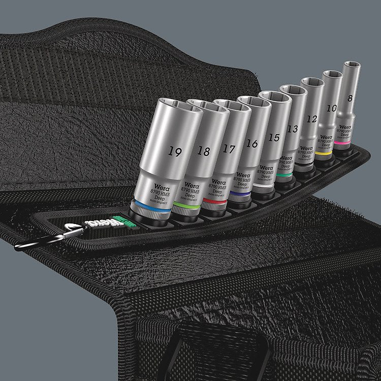 Wera Belt B Deep 1 Socket Set 3/8 Drive