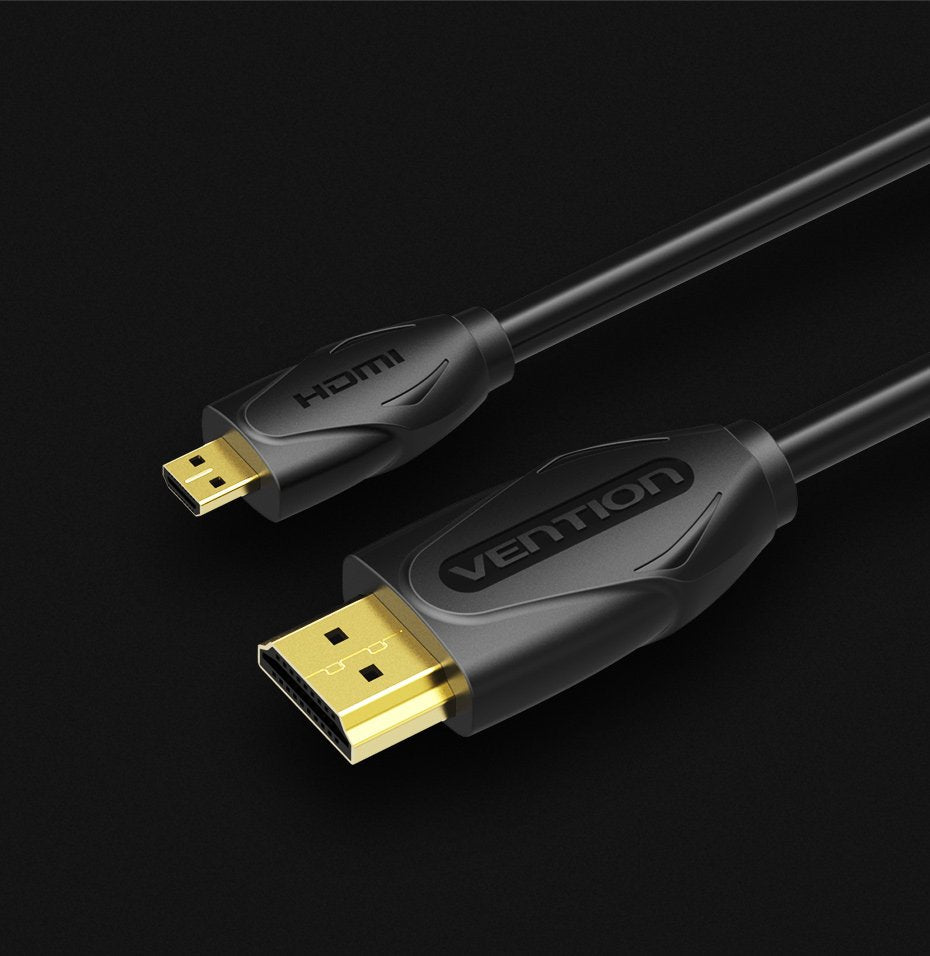 Cable Hdmi Vention Vaa-D03-B100 Hdmi Macho Mini Hdmi Macho 1m Negro