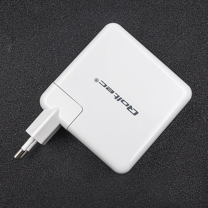 EAN 5901878517100 - Qoltec 51710 cargador de dispositivo móvil Universal Blanco Corriente alterna Carga rápida Interior imagen 3