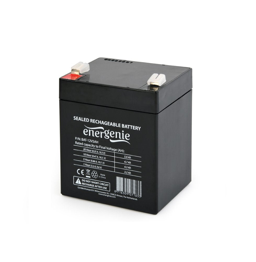 EAN 8716309071833 - Gembird 12V, 5Ah Sealed Lead Acid (VRLA) imagen 1