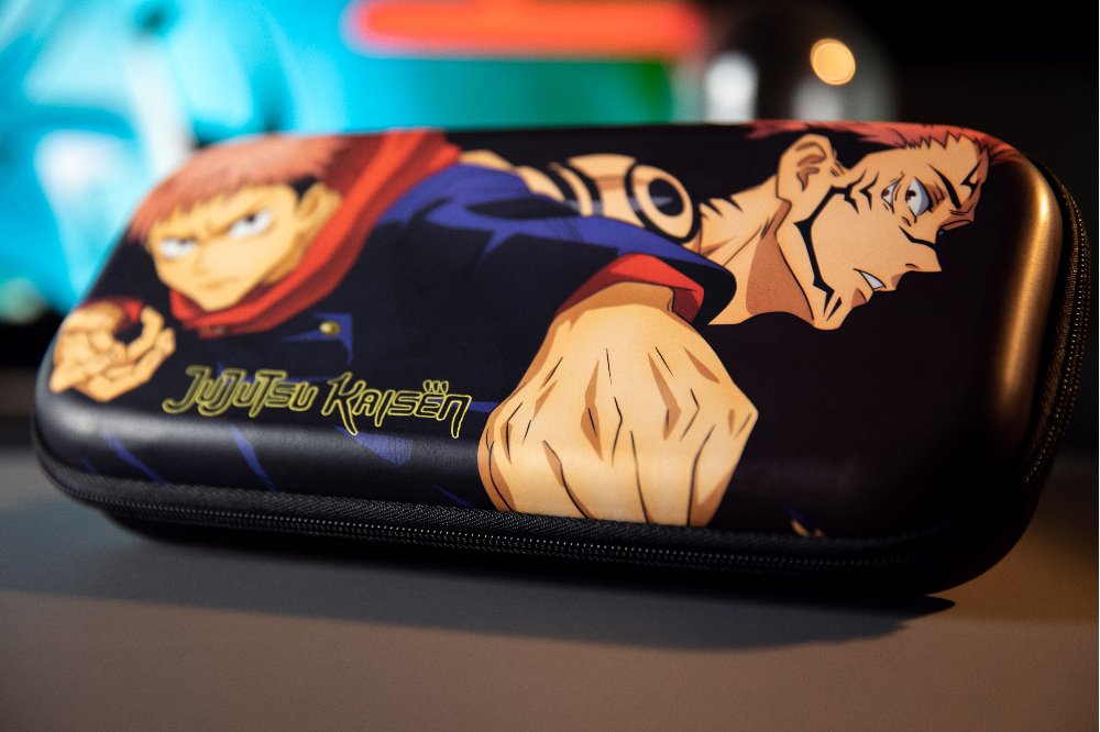 Funda Konix Switch Jujutsu Kaisen Compatible Con Switch Y Version Lite Red Para Amacenaje Color Negra
