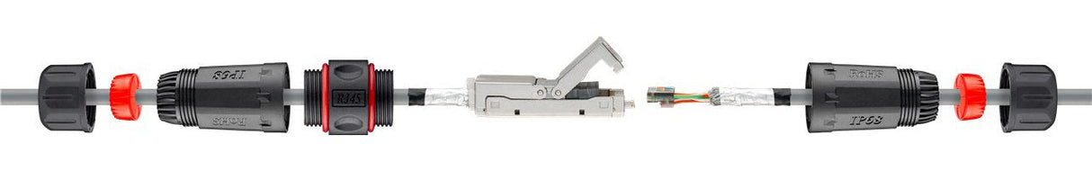 Goobay 44417 Adaptador Para Cable De Red Cat.6 Stp Sin Herramientas Exterior