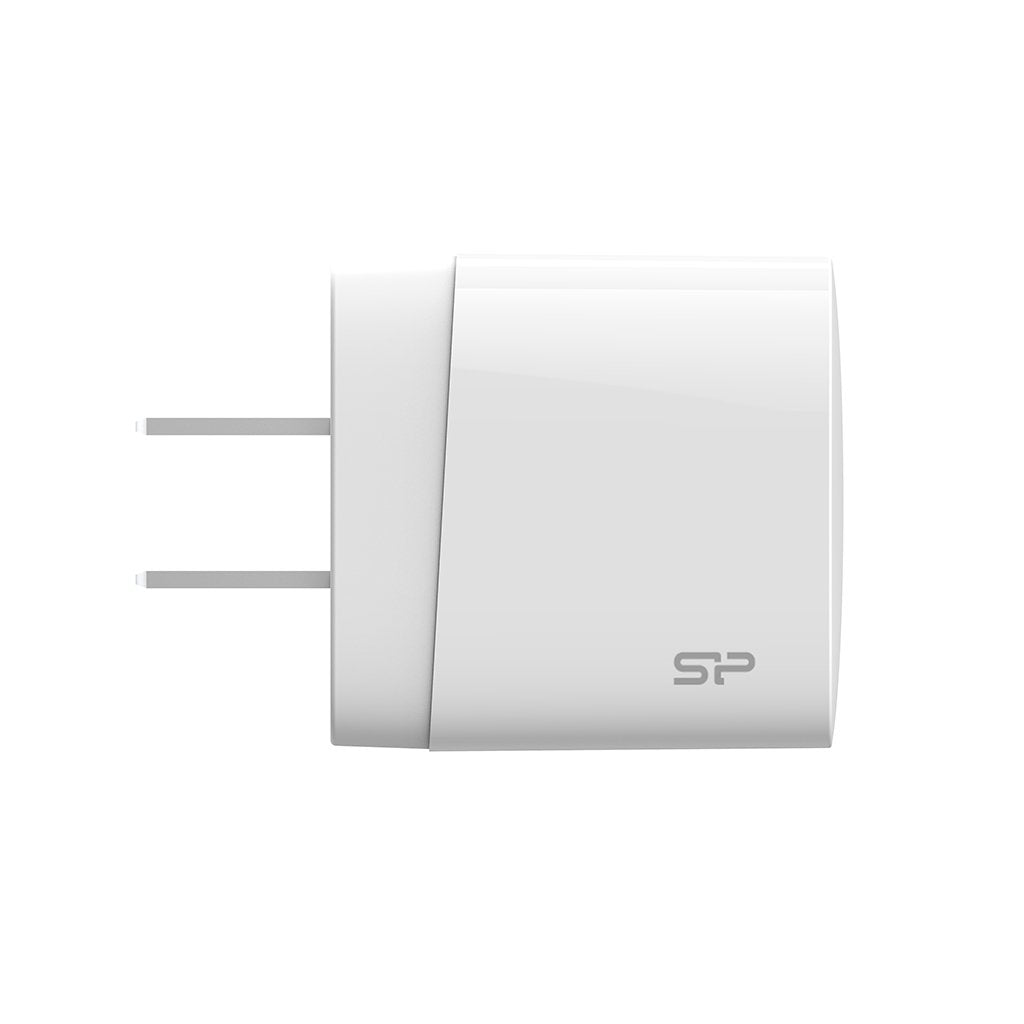 Cargador Silicon-Power Wall Charger Qm10 16w 60w Typc Blanco