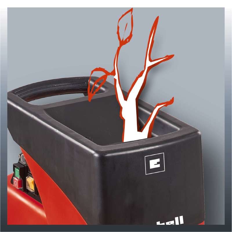 Trituradora Eléctrica Silenciosa Einhell Gc-Rs 2540 (Rojo/Negro, 2000 Vatios) 3430620