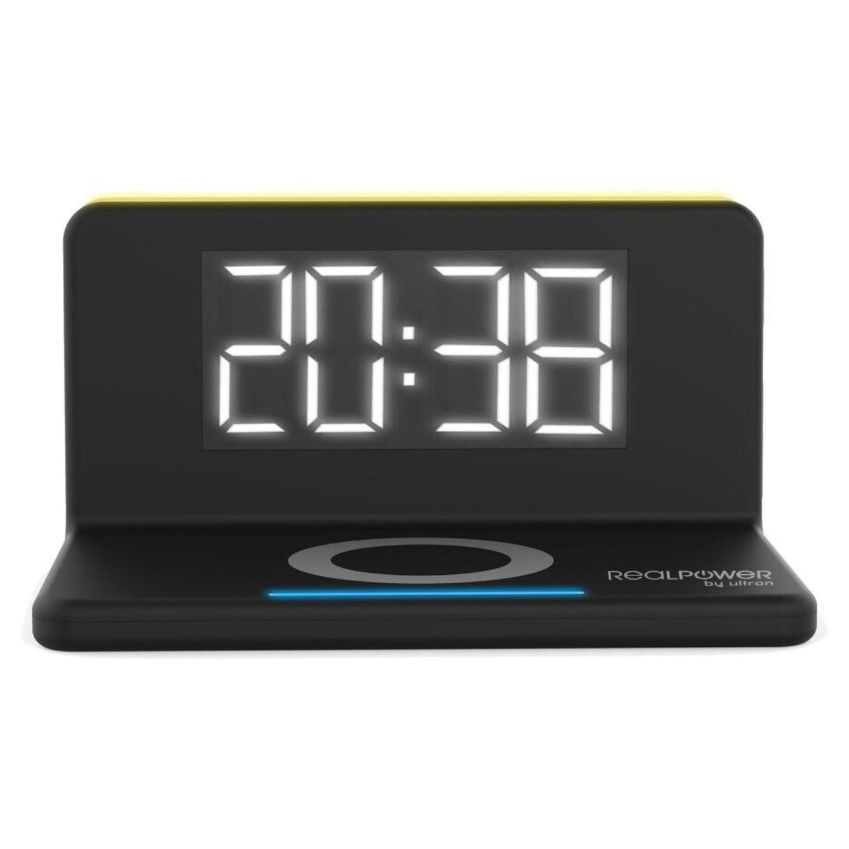 Realpower Chargeair Reloj Despertador Digital Negro