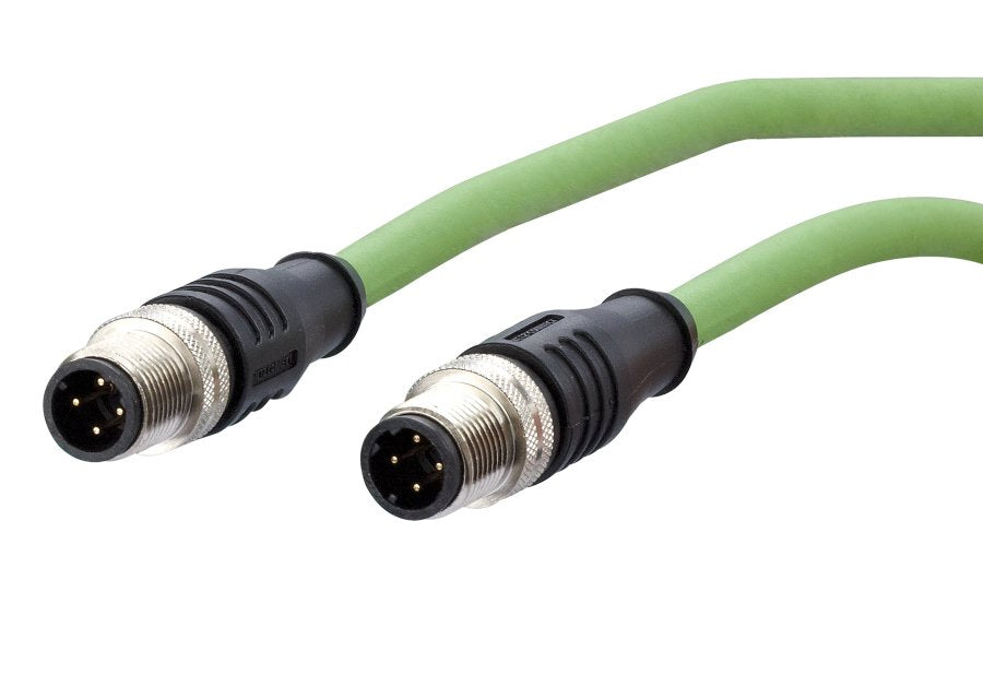 Metz Connect Verbindungsleitung M12 St-M12 St, 4-Polig D-Kodiert, 5 M