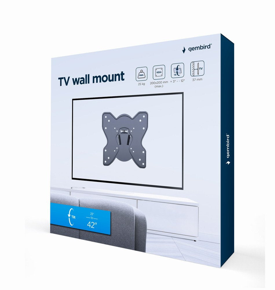 Soporte Gembird Wm-42t-03 De Pared Para Tv (Inclinable), 23-42, Hasta 25kg
