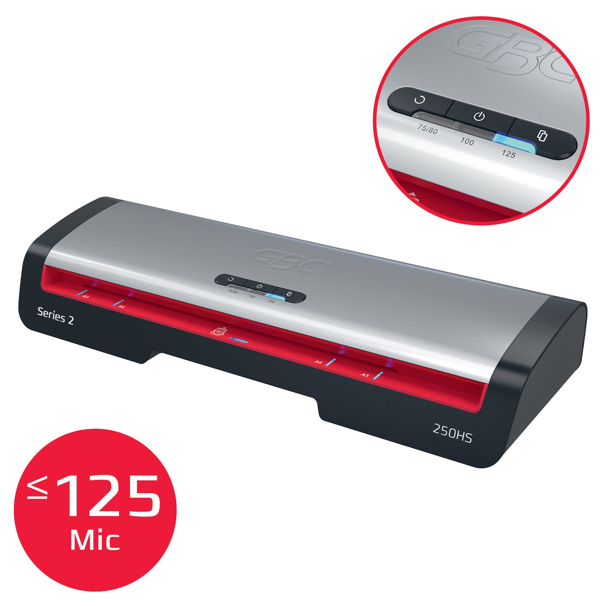 EAN 5028252645577 - GBC 4410071EU laminador Laminadora térmica 500 mm/min Negro, Acero inoxidable imagen 4