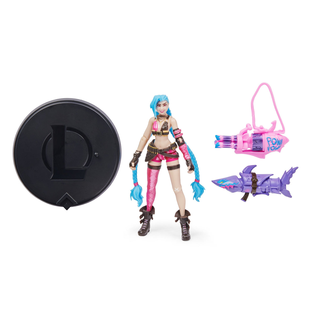 Spin Master League Of Legends - Paquete De 5 Figuras De Acción De 10 Cm (Vi, Caitlyn, Ekko, Heimerdinger Y Jinx Exclusivo) Cada Una Con Accesorios Y Base De Exhibición, Figura De Juego 6062218