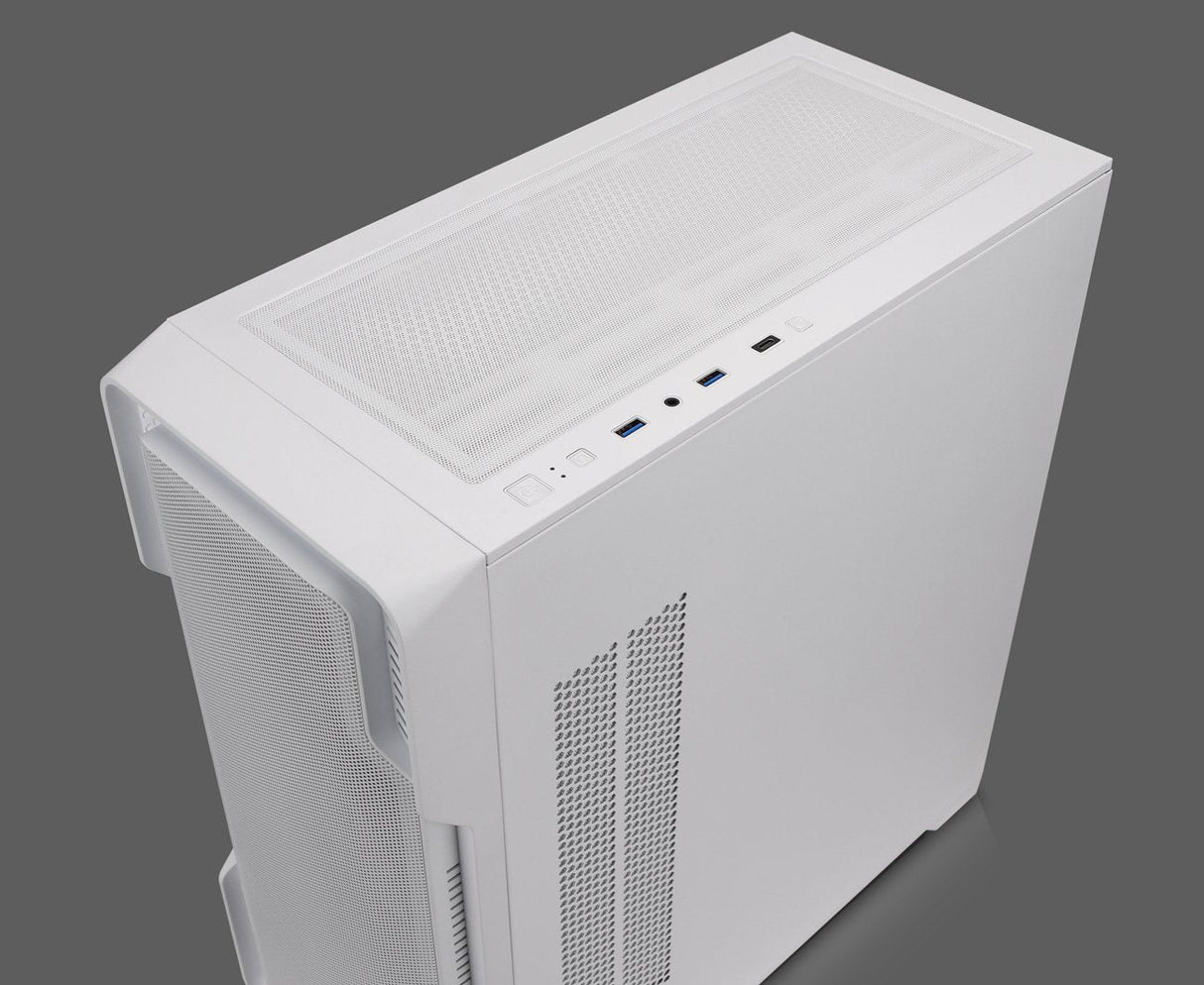 Caja Pc Go Nanoxia Midi Ds-9 Argb Airflow Blanco - Usb-C - Tg-Mesh