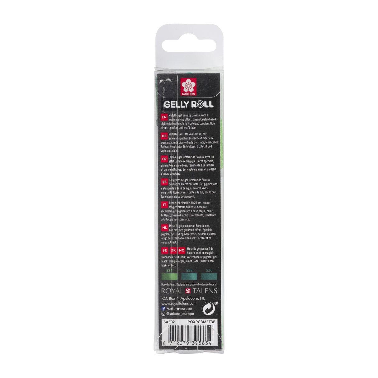 EAN 8712079395742 - Sakura Gelly Roll Bolígrafo de gel con tapa Negro, Blanco 3 pieza(s) imagen 2