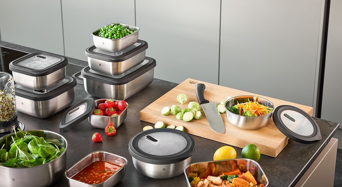 EAN 4006664127769 - GEFU 12776 recipiente de almacenar comida Rectangular Contenedor 2,6 L Negro, Acero inoxidable 1 pieza(s) imagen 2