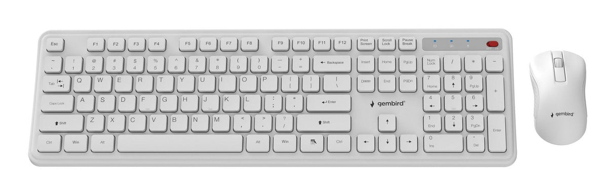 Gembird Slim Pro Business Wireless Desktop Set Blanco Us Layout