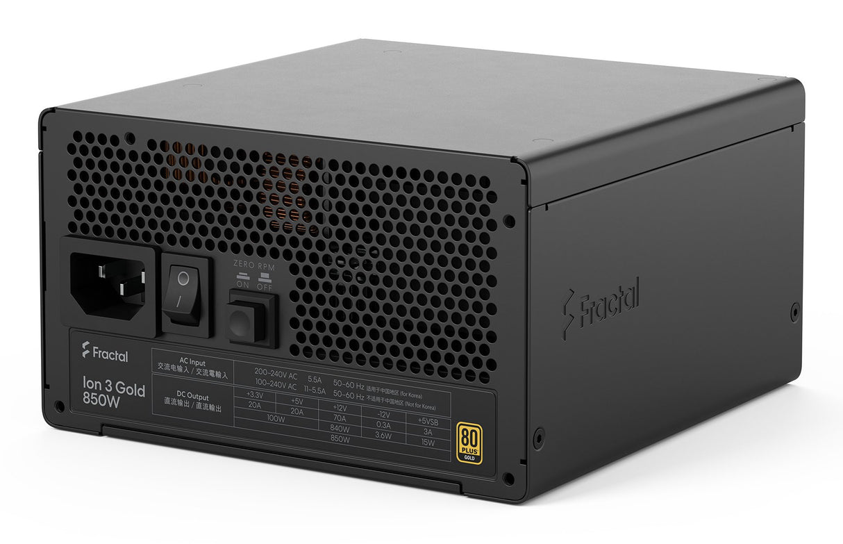 EAN 7340172710264 - Fractal Design Ion 3 Gold 850W unidad de fuente de alimentación 24-pin ATX ATX Negro imagen 16