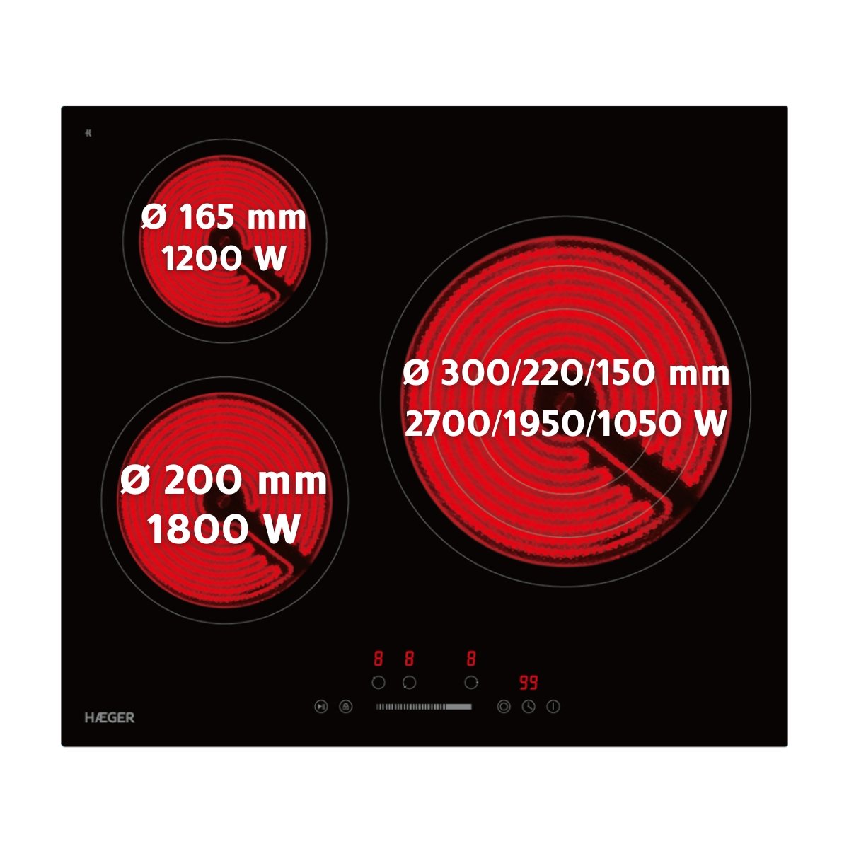 Haeger Placa De Vitrocer Mica
