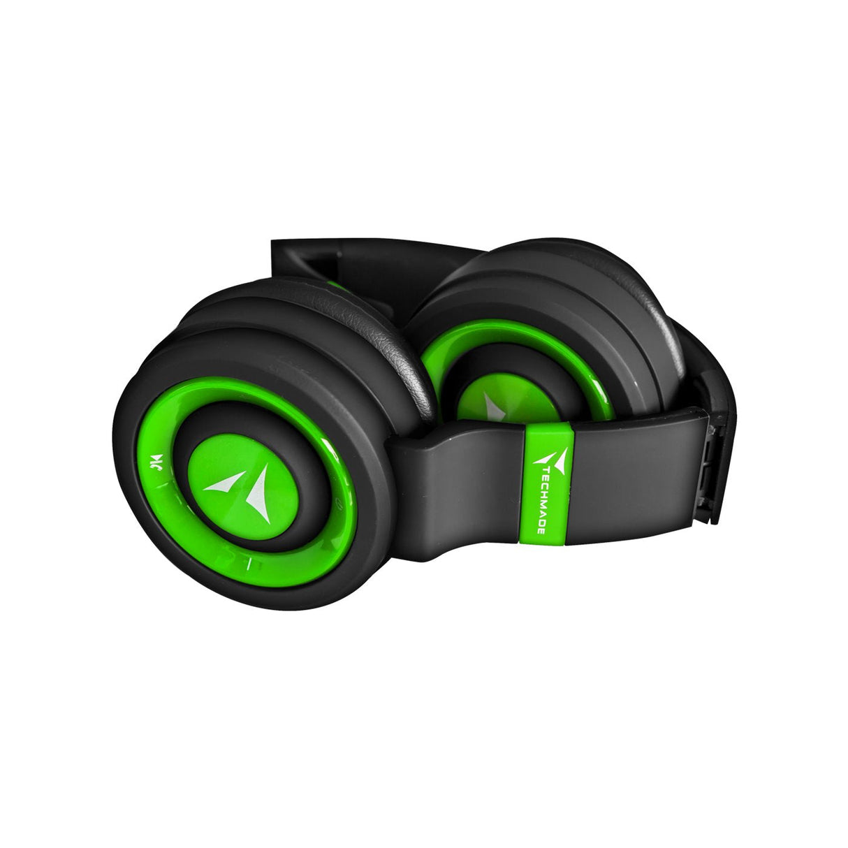Techmade Tm-046-Gr Auriculares Inalámbrico Y Alámbrico Microusb Bluetooth Negro, Verde