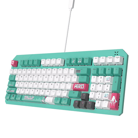 EAN 4711387923412 - ASUS TUF Gaming K3 Gen II Hatsune Miku Edition teclado Juego USB Color menta, Blanco imagen 3