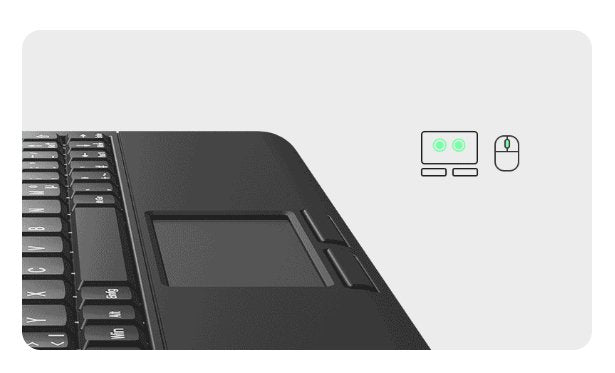 Keysonic Super-Mini-Tas Touchpad,B-Light,Bk, Ksk-3210elu(De)