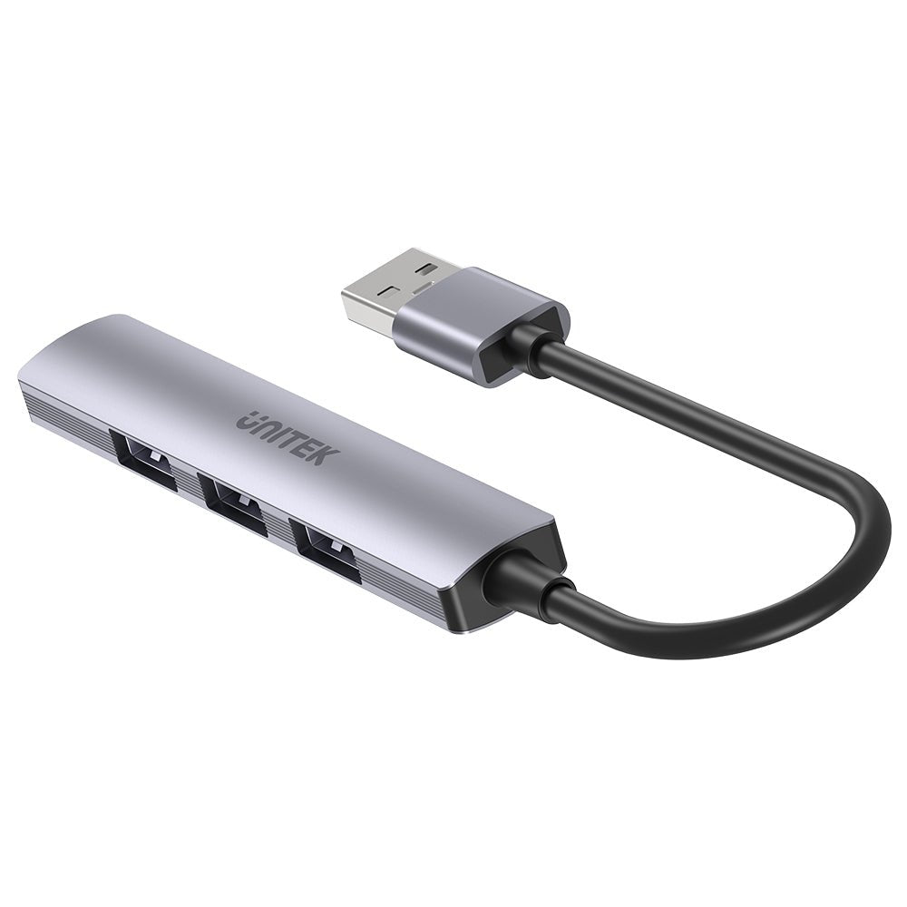 Unitek Hub Usb-A 1xusb-A 5 Gbps, 3xusb-A 2.0 Alu