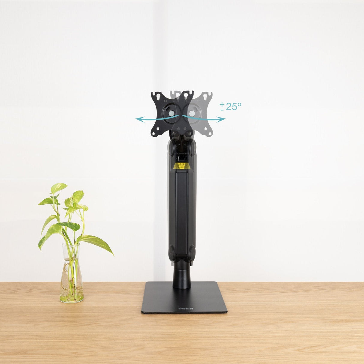 Soporte De Mesa Para Monitor Tooq Db1741tn-B Giratorio Inclinable Hasta 8kg