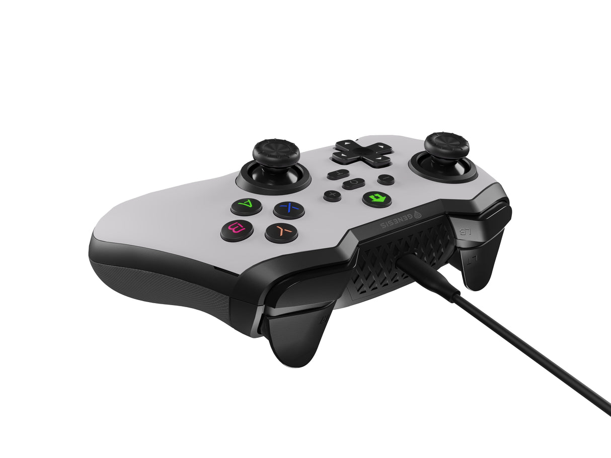 Gamepad Genesis Mangan 300 Usb (For Pc/Switch/Mobile) Blanco