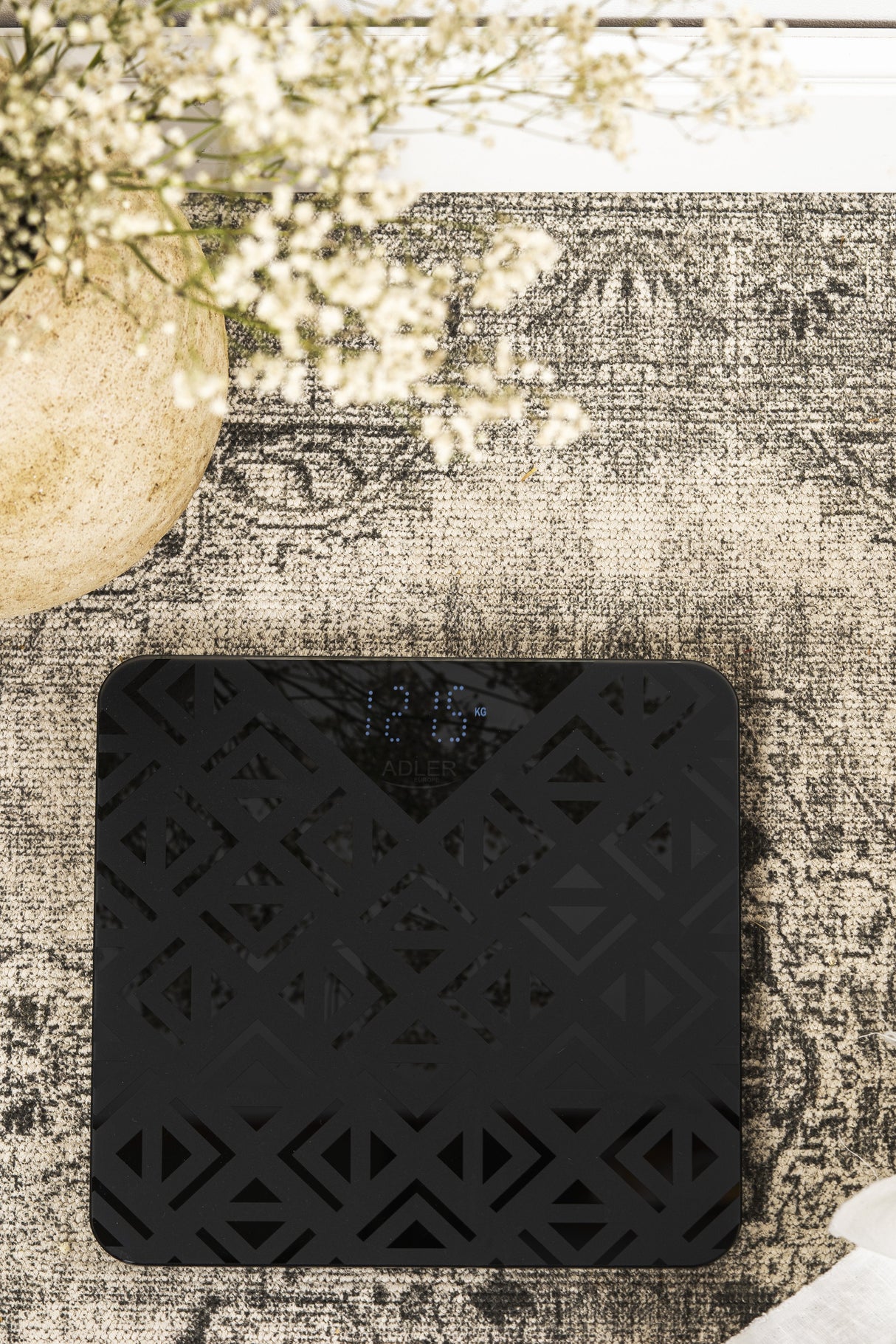 Adler Ad 8170 Bascula De Baño - 180 Kg, Negro