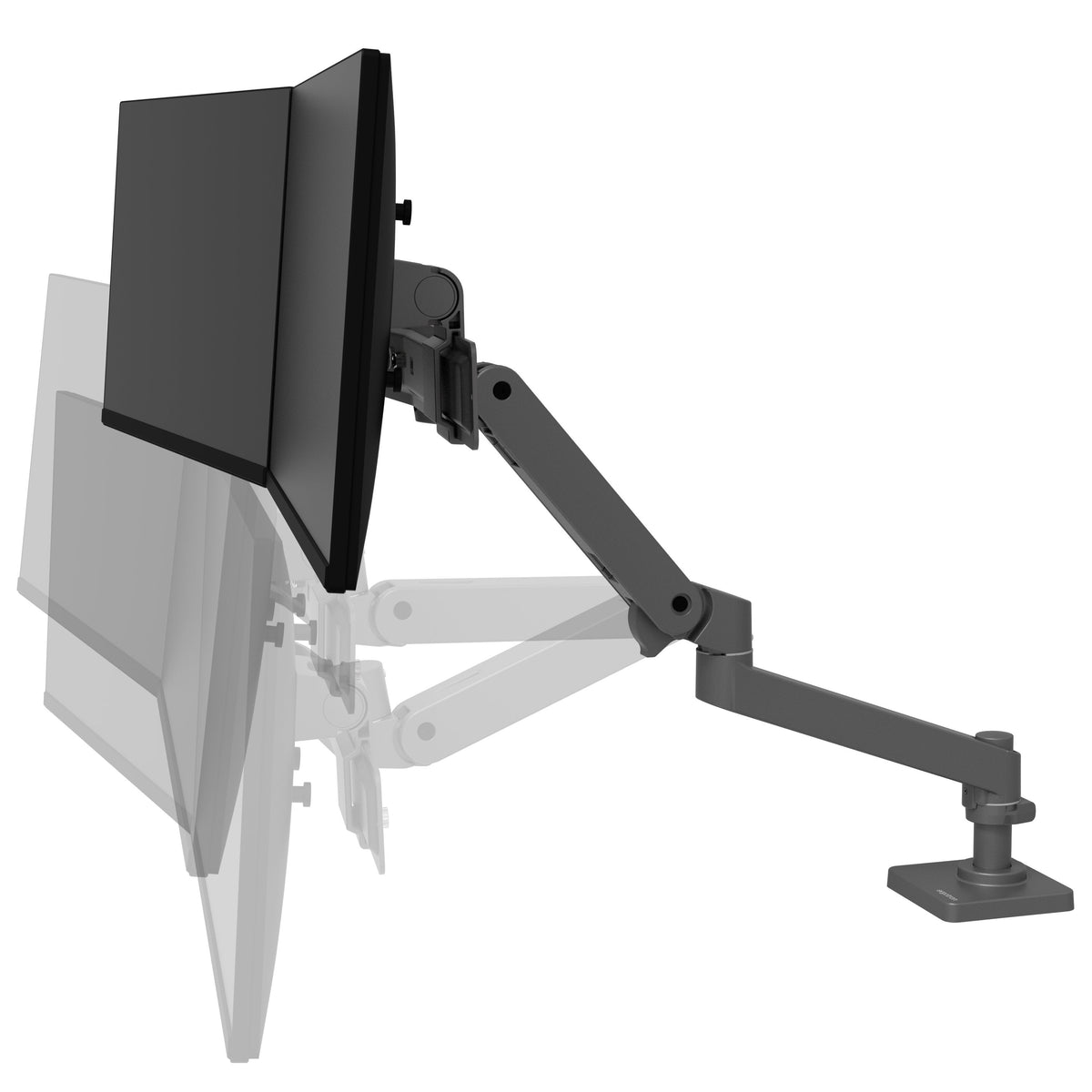 Ergotron Lx Pro - Kit De Fijación (Brazo Articulado) - Modular - Para 2 Lcd-Displays - Gris Oscuro - Tamaño De Pantalla: Hasta 68,6 Cm (Hasta 27 Pulgadas)