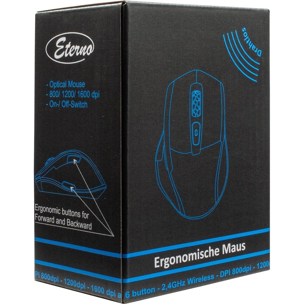 EAN 4260455645645 - Inter-Tech M-230 ratón Oficina mano derecha RF inalámbrico Óptico 1600 DPI imagen 4