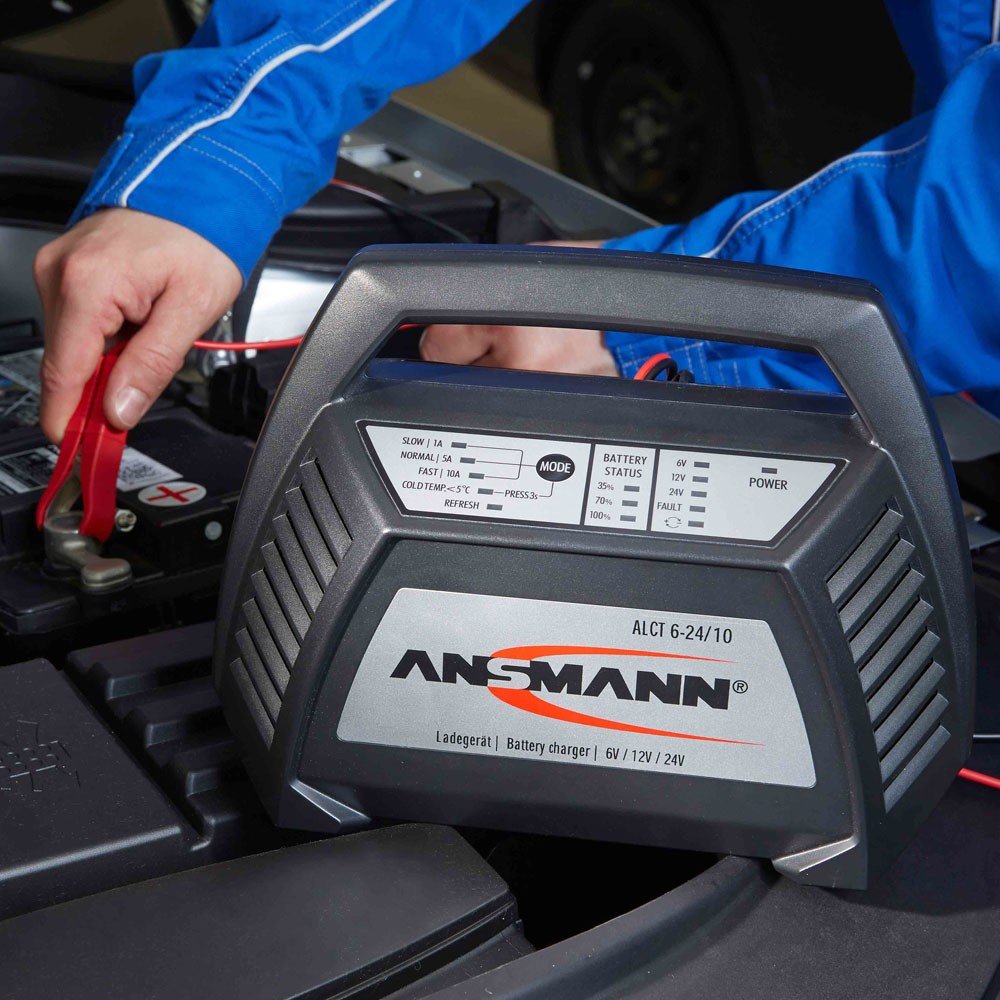 Ansmann Alct6-24/10 Cargador De Batería Para Vehículos 6/12/24 V