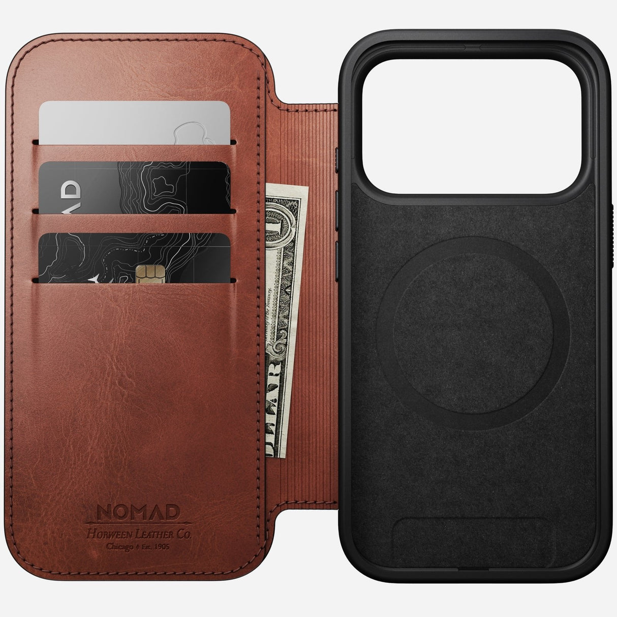 Nomad Modern Leather Folio Iphone 17 Pro Olde Dublin H.