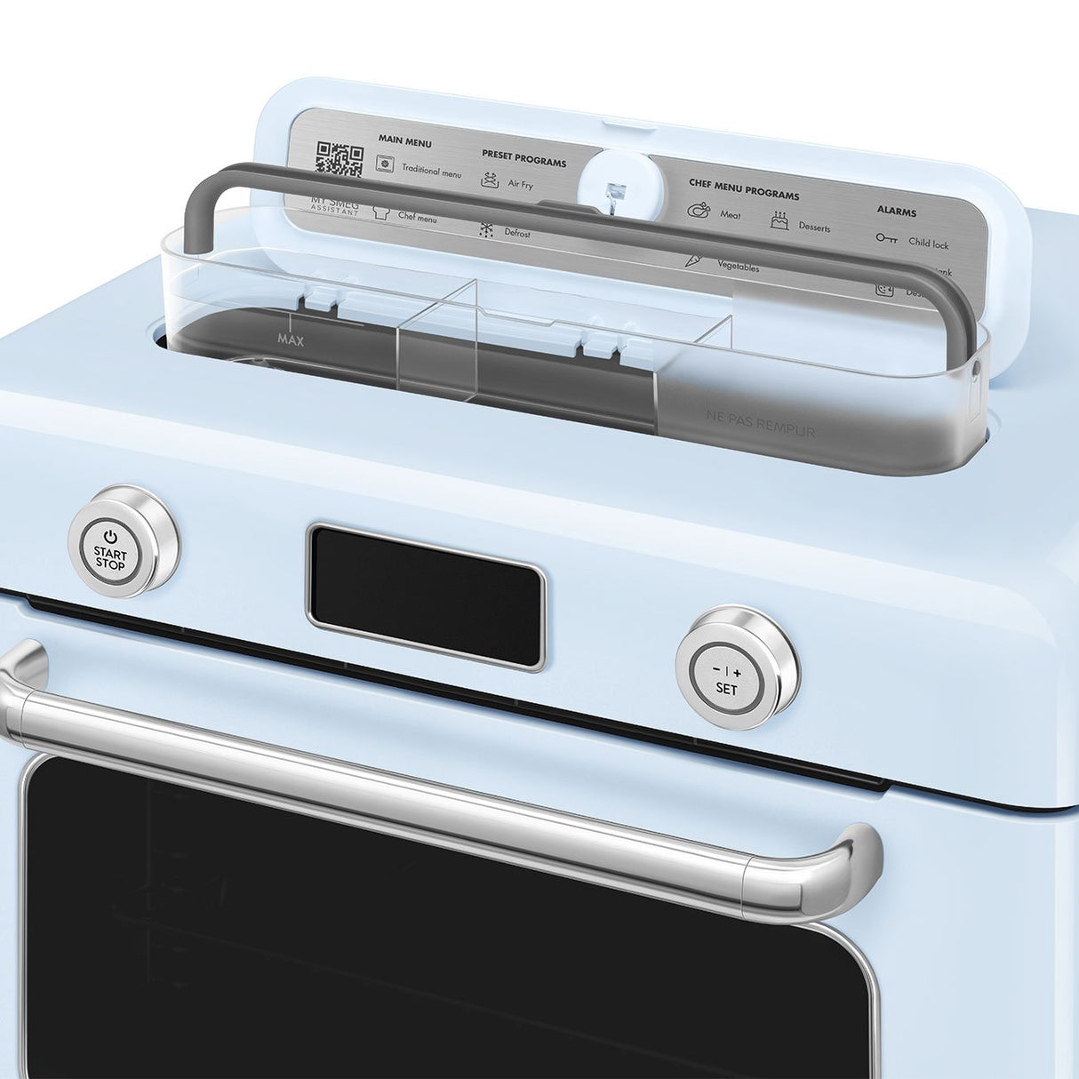 EAN 8017709333874 - Smeg COF01PBEU horno de vapor Pequeño Azul Botones, Giratorio imagen 12