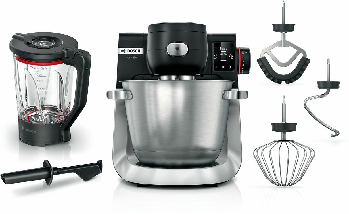 EAN 4242005424696 - Bosch Serie 6 MUMS6ZS17 robot de cocina 1600 W 5,5 L Negro, Acero inoxidable imagen 1