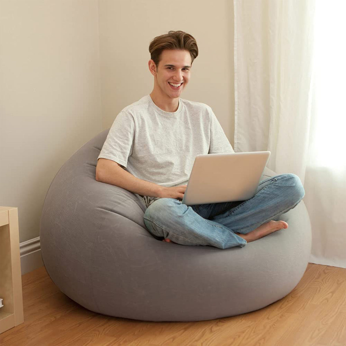Intex Pool 68579np Beanless Bag Sessel L X B H 114 71 Cm Gris