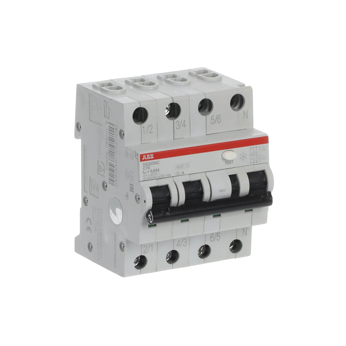 Abb Fi/Ls Interruptor Ds203nca-C16/0 Ds203nc C16 A30 - Interruptor Magnetotérmico