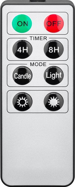 Kit 20 Velas Control Remoto Blancas Pinza Arbol