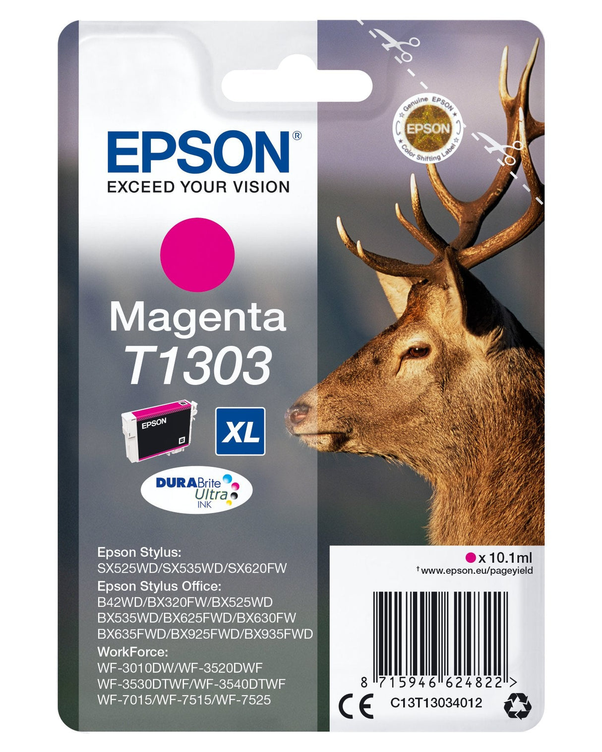 Tinta Original Epson T1303 Xl Alta Capacidad Magenta