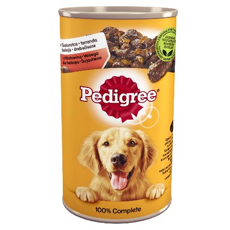Pedigree 5900951015854 Alimento Húmedo Para Perros Ternera Adult 1,2 Kg