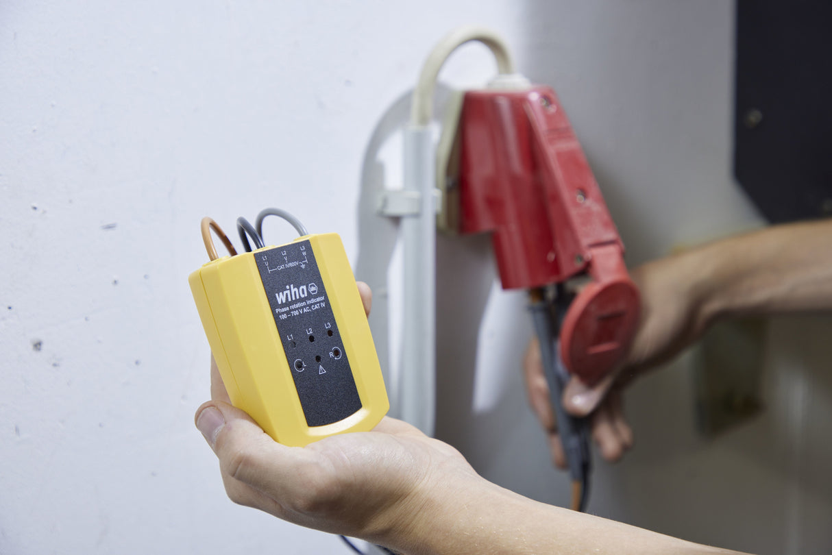 Indicador De Dirección Del Campo Giratorio Wiha 45221, 100 - 700 V Ca, Dispositivo De Medición Amarillo/Negro 45221