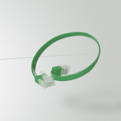 S-Impuls Cable De Red Cat. 6 Plano, U Utp, Verde, 7,5m