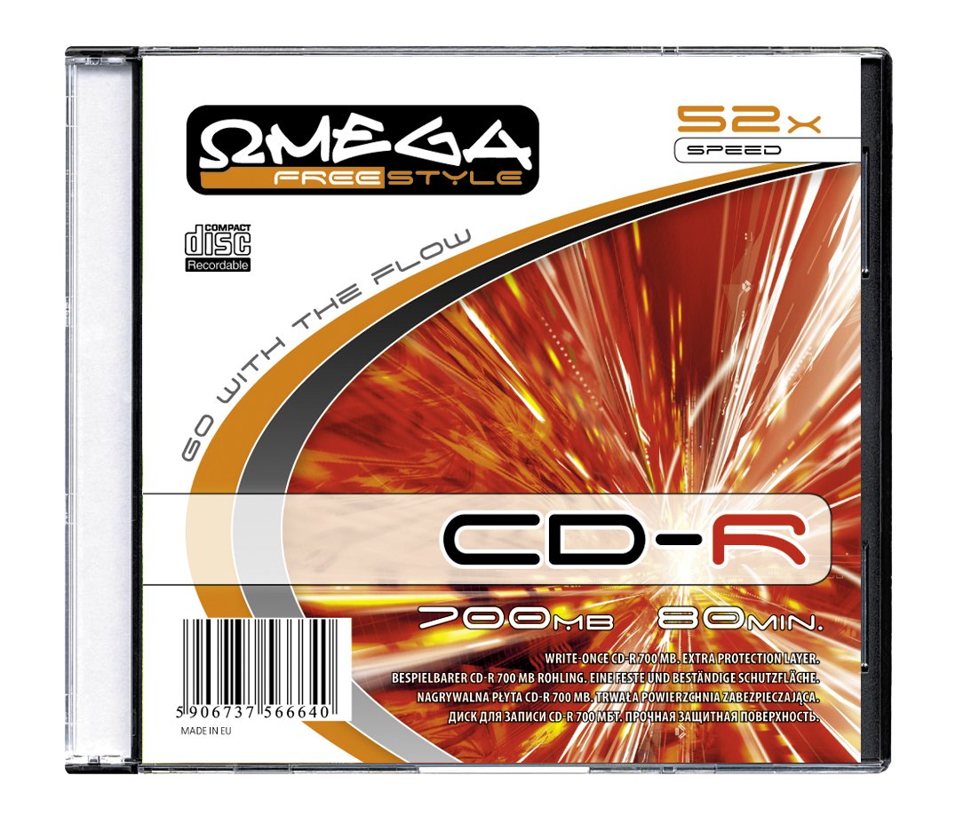 Omega Freestyle Cd-R 700mb 52x Caja Slim*10 Ofs