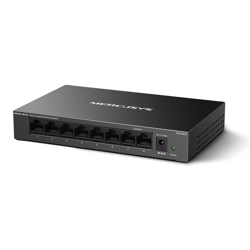 EAN 6957939001339 - Mercusys MS108GS switch No administrado Gigabit Ethernet (10/100/1000) Negro imagen 2