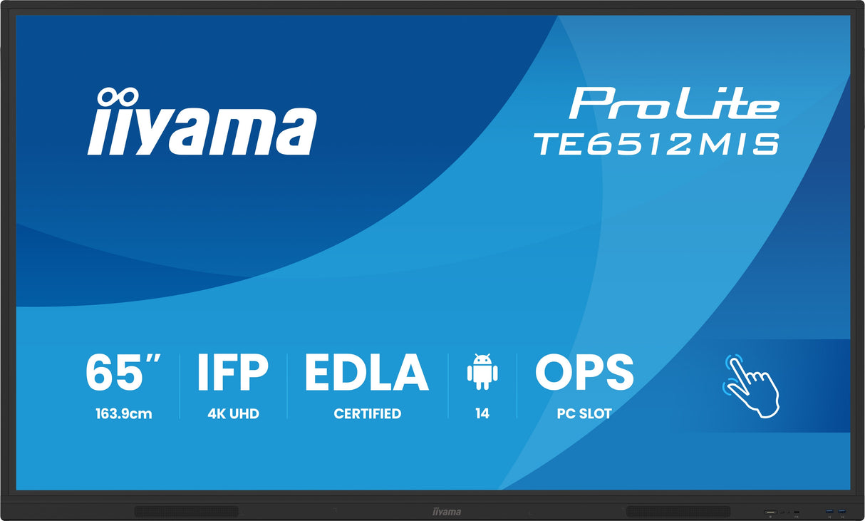 Iiyama Ds Te6512mis 163.9cm Va Touch 65'' 3840x2160 Vga 2xhdmi 2xusb-C