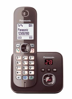 Panasonic Kx-Tg6821ga Teléfono Teléfono Dect Marrón Identificador De Llamadas
