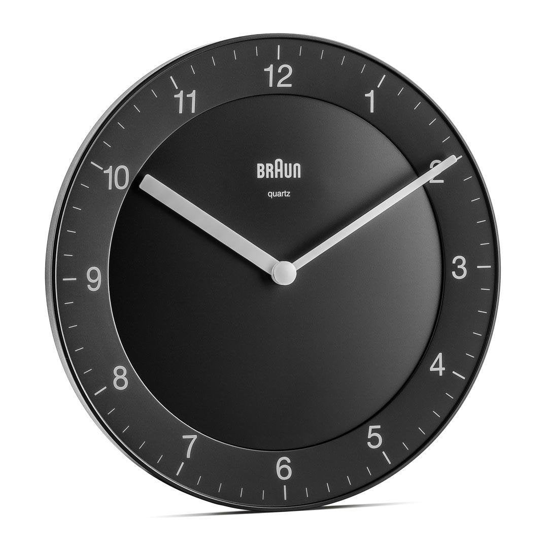 Braun Bc 06 B Reloj De Pared De Cuarzo Analógico Negro