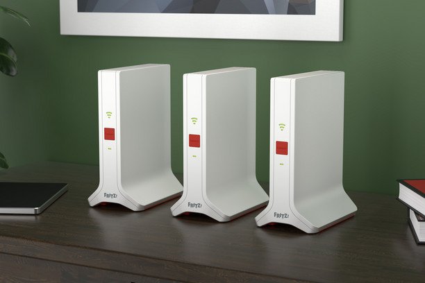 EAN 4023125031090 - Mesh Set FRITZ! 4200 3-pack Edition Inter Doble banda (2,4 GHz / 5 GHz) Wi-Fi 6E (802.11ax) Rojo, Blanco imagen 12