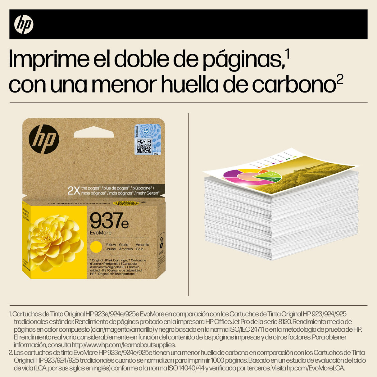 EAN 0196786147685 - HP 937e EvoMore Yellow Original Ink Cartridge cartucho de tinta 1 pieza(s) Alto rendimiento (XL) Amarillo imagen 5