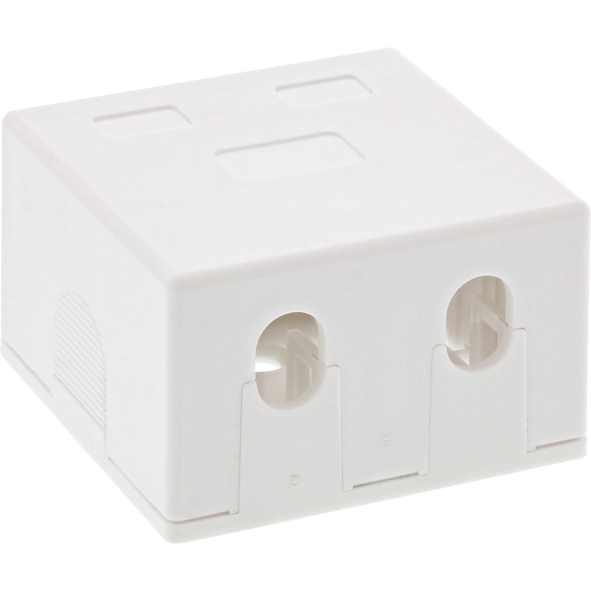 Caja De Montaje En Superficie Inline Para Keystone 2x Rj45, Blanco