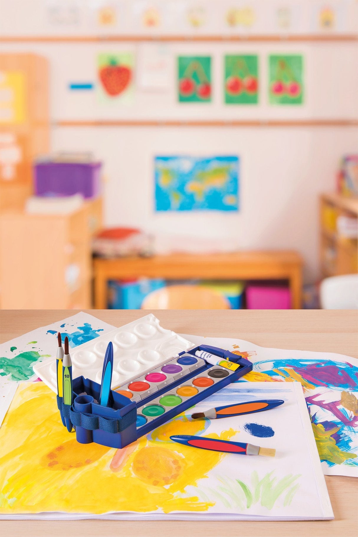 Juego De Pinceles Pelikan Griffix 5 Piezas, Incluye Cinta Para Pinceles 700733