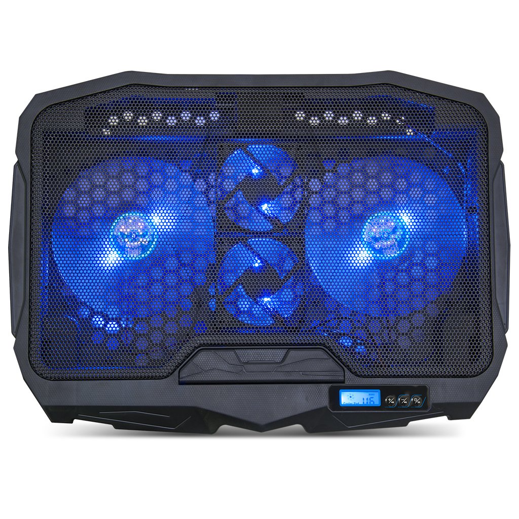 Spirit Of Gamer Soporte Refrigerador Airblade 600 Blue Para Portatiles Hasta 17.3\1 Ventiladores 2x12cm 2x7cm Iluminacion Led 2xusb